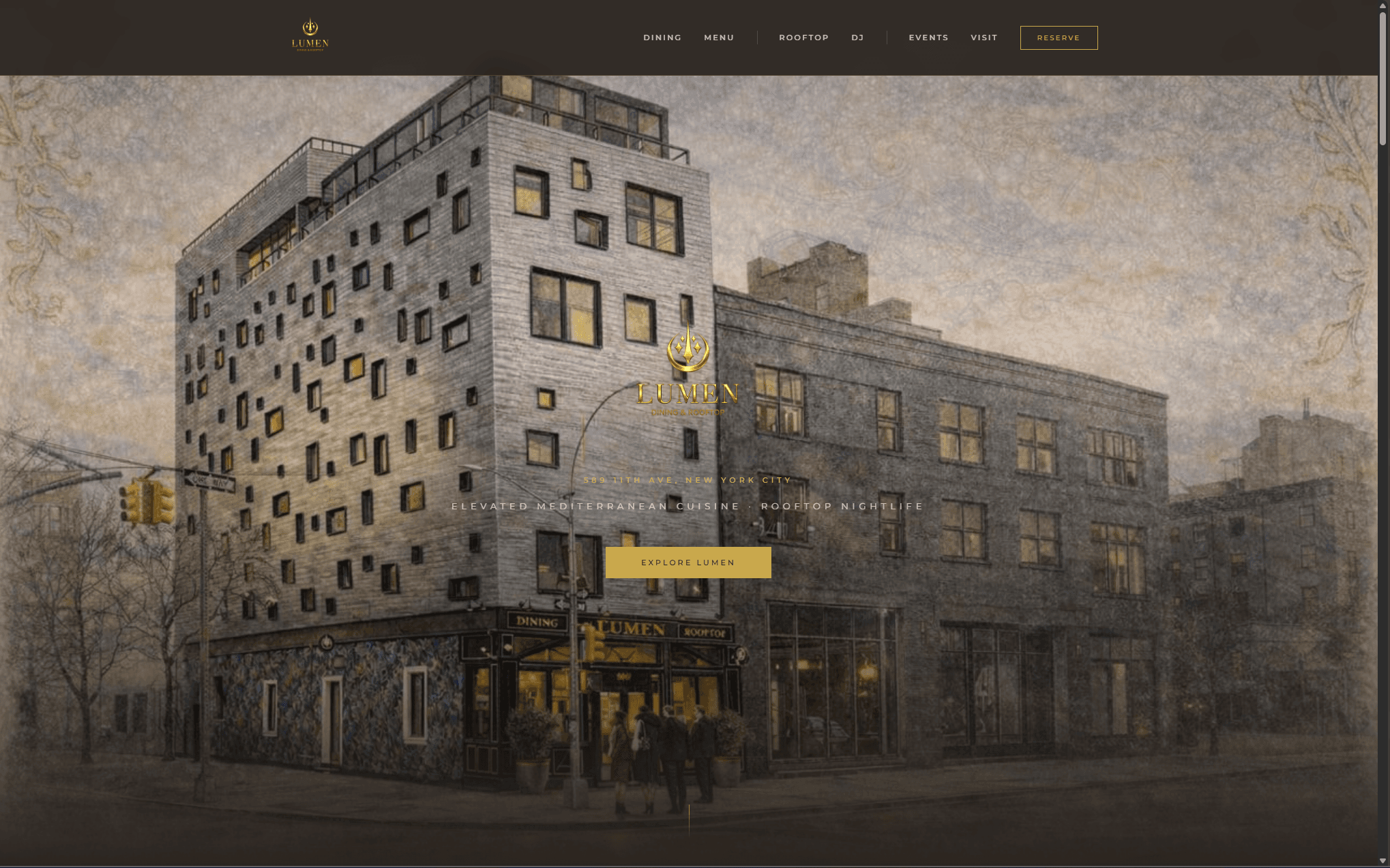 Lumen VIP — luxury concierge website designed by Consult Valix, featuring high-end VIP service branding and conversion-engineered booking flow